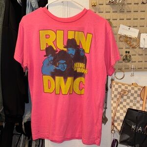 Run DMC Kids Graphic Tee - Pink